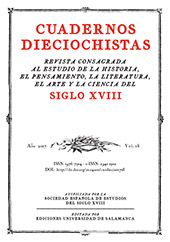 Article, Eros reivindicado en la época de las Luces: Los besos de amor de Juan Meléndez Valdés, Ediciones Universidad de Salamanca