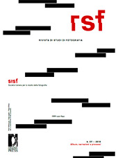 Fascicule, RSF : rivista di studi di fotografia : 7, 1, 2018, Firenze University Press