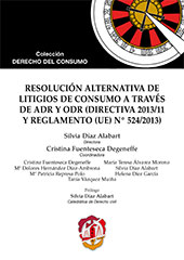 E-book, Resolución alternativa de litigios de consumo a través de ADR y ODR (Directiva 2013/11 y Reglamento (UE) N° 524/2013), Reus