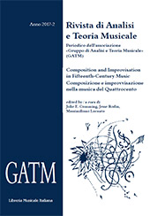 Fascículo, Rivista di Analisi e Teoria Musicale : XXIII, 2, 2017, Gruppo Analisi e Teoria Musicale (GATM)  ; Lim editrice