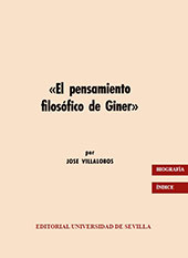 E-book, El pensamiento filosófico de Giner, Villalobos, José, Universidad de Sevilla