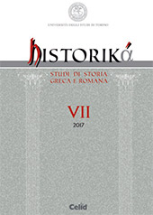 Fascicolo, Historikà : studi di storia greca e romana : VII, 2017, Celid