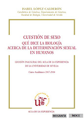 eBook, Cuestión de sexo : qué dice la biología : acerca de la determinación sexual en humanos, Universidad de Sevilla