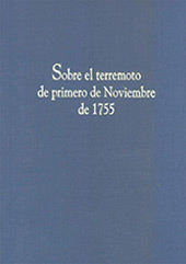 E-book, Sobre el terremoto de primero de noviembre de 1755, Universidad de Huelva