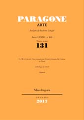 Fascicolo, Paragone : rivista mensile di arte figurativa e letteratura. Arte : LXVIII, 131, 2017, Mandragora