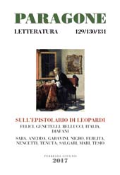 Heft, Paragone : rivista mensile di arte figurativa e letteratura. Letteratura : LXVIII, 129/130/131, 2017, Mandragora
