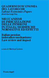 Artikel, Gli effetti dei meccanismi di indicizzazione delle pensioni adottate in Italia nell'ultimo trentennio, Franco Angeli
