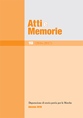 Issue, Atti e memorie della Deputazione di Storia Patria per le Marche : 113, 2016/2017, Il lavoro editoriale
