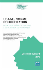 E-book, Usage, norme et codification : de la diversité des situations à l'utilisation du numérique, EME Editions