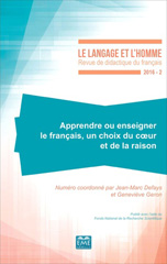 E-book, Apprendre ou enseigner le français, un choix du coeur et de la raison, EME Editions