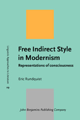 E-book, Free Indirect Style in Modernism, John Benjamins Publishing Company