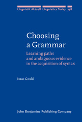 E-book, Choosing a Grammar, John Benjamins Publishing Company