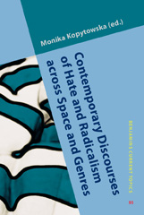 E-book, Contemporary Discourses of Hate and Radicalism across Space and Genres, John Benjamins Publishing Company