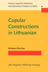 E-book, Copular Constructions in Lithuanian, John Benjamins Publishing Company