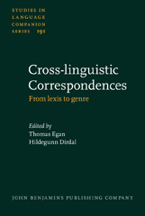 E-book, Cross-linguistic Correspondences, John Benjamins Publishing Company