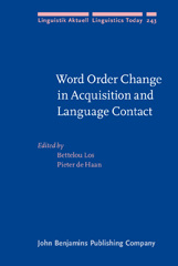 E-book, Word Order Change in Acquisition and Language Contact, John Benjamins Publishing Company