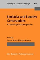 eBook, Similative and Equative Constructions, John Benjamins Publishing Company