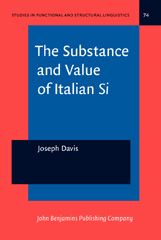 E-book, The Substance and Value of Italian Si, John Benjamins Publishing Company