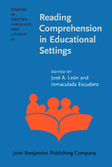 eBook, Reading Comprehension in Educational Settings, John Benjamins Publishing Company