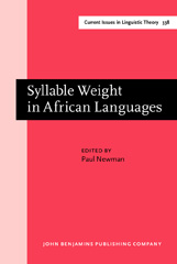 E-book, Syllable Weight in African Languages, John Benjamins Publishing Company