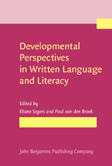 E-book, Developmental Perspectives in Written Language and Literacy, John Benjamins Publishing Company