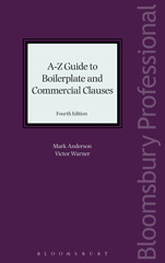 E-book, A-Z Guide to Boilerplate and Commercial Clauses, Anderson, Mark, Bloomsbury Publishing
