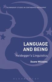 eBook, Language and Being : Heidegger's Linguistics, Bloomsbury Publishing