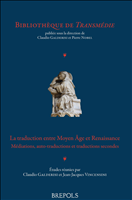 eBook, La traduction entre Moyen Âge et Renaissance : Médiations, auto-traductions et traductions secondes, Brepols Publishers