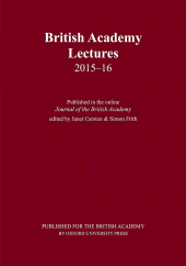 E-book, British Academy Lectures, 2015-16, The British Academy