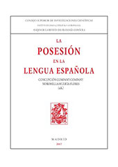 E-book, La posesión en la lengua española, CSIC, Consejo Superior de Investigaciones Científicas