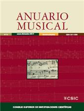 Fascicolo, Anuario musical : 72, 2017, Editorial CSIC