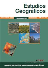 Heft, Estudios geográficos : LXXVIII, 283, 2, 2017, Editorial CSIC
