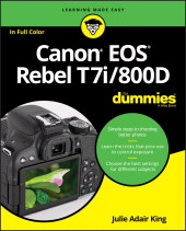 E-book, Canon EOS Rebel T7i/800D For Dummies, For Dummies