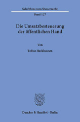 eBook, Die Umsatzbesteuerung der öffentlichen Hand., Duncker & Humblot