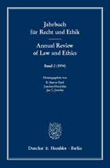 E-book, Jahrbuch für Recht und Ethik - Annual Review of Law and Ethics. : Bd. 2 (1994). Themenschwerpunkt: Zurechnung von Verhalten - Imputation of Conduct., Duncker & Humblot