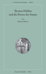 eBook, Thomas Hobbes und die Person des Staates. : Aus dem Englischen übersetzt von Christian Neumeier., Duncker & Humblot