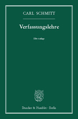 eBook, Verfassungslehre., Schmitt, Carl, Duncker & Humblot
