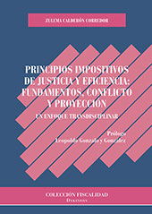 E-book, Principios impositivos de justicia y eficiencia : fundamentos, conflicto y proyección : un enfoque transdiciplinar, Calderón Corredor, Zulema, Dykinson