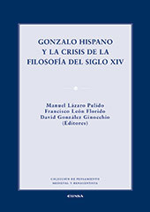 E-book, Gonzalo Hispano y la crisis de la filosofía del siglo XIV, EUNSA