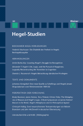 m, Hegel-Studien Band 50, Felix Meiner Verlag