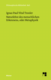 E-book, Naturlehre des menschlichen Erkennens, oder Metaphysik, Felix Meiner Verlag