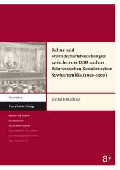 E-book, Kultur- und Freundschaftsbeziehungen zwischen der DDR und der Belorussischen Sozialistischen Sowjetrepublik (1958âÂÂ1980), Franz Steiner Verlag GmbH