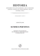 E-book, Summus Poeninus : Beiträge zur Geschichte des Großen St. Bernhard-Passes in römischer Zeit, Franz Steiner Verlag GmbH