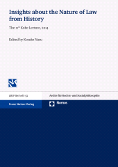 E-book, Insights about the Nature of Law from History : The 11th Kobe Lecture, 2014, Franz Steiner Verlag GmbH