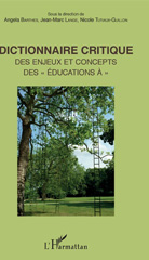 E-book, Dictionnaire critique des enjeux et concepts des éducations à, L'Harmattan