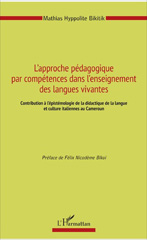 E-book, L'approche pédagogique par compétences dans l'enseignement des langues vivantes : Contribution à l'épistémologie de la didactique de la langue et culture italiennes au Cameroun, L'Harmattan