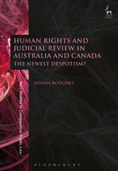 E-book, Human Rights and Judicial Review in Australia and Canada, Hart Publishing