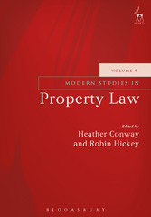 E-book, Modern Studies in Property Law, Hart Publishing