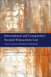 eBook, International and Comparative Secured Transactions Law : Essays in honour of Roderick A Macdonald, Hart Publishing