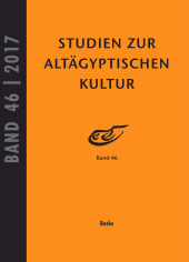 E-book, Studien zur Altägyptischen Kultur Band 46, Helmut Buske Verlag